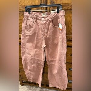 NWT 🌹We the Free Dusty Rose Pink Barrel Pants
